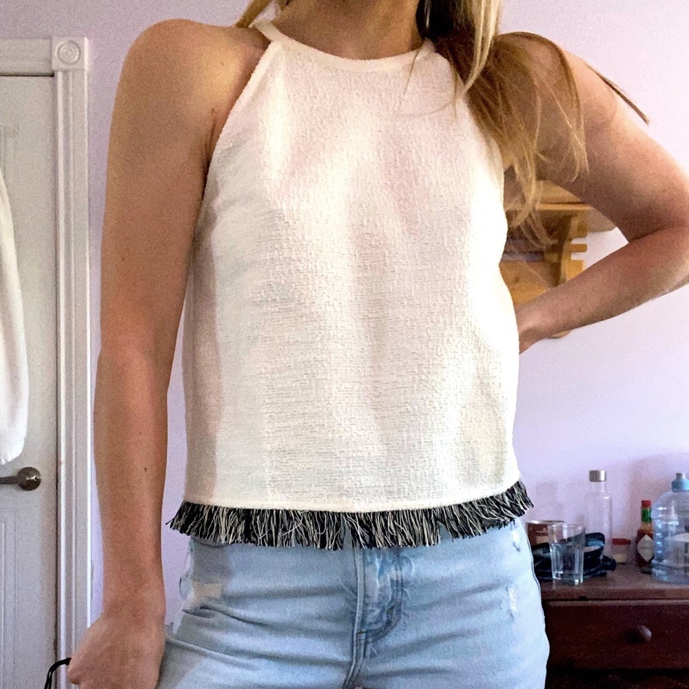 ZARA High Neck Tank Top